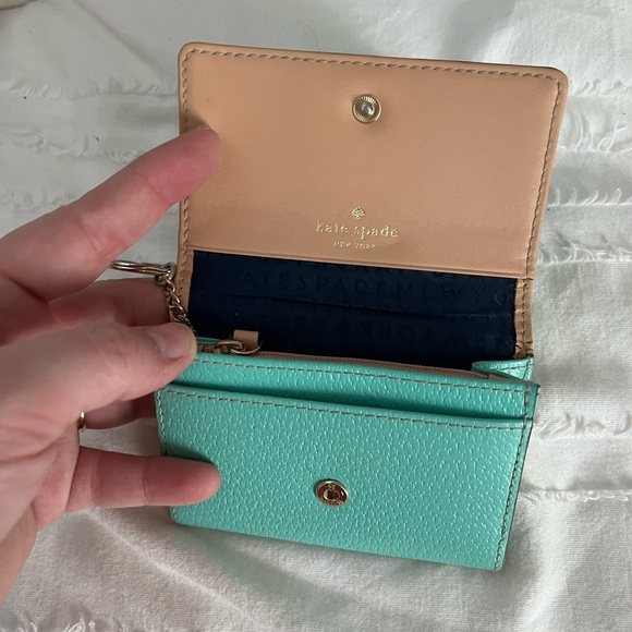 Teal Kate Spade Keychain Wallet ♠️ - Picture 2 of 3